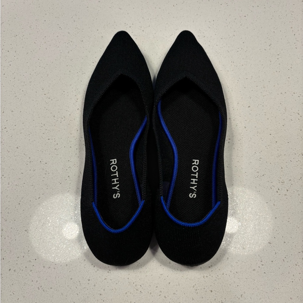 Rothy’s The Point 2 Flats Black